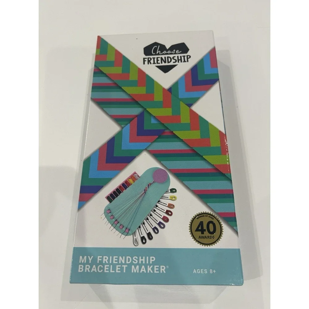 Summer Craft Kit Friends, My Friendship Bracelet Maker - 20 Pre-Cut 10 Color NEW